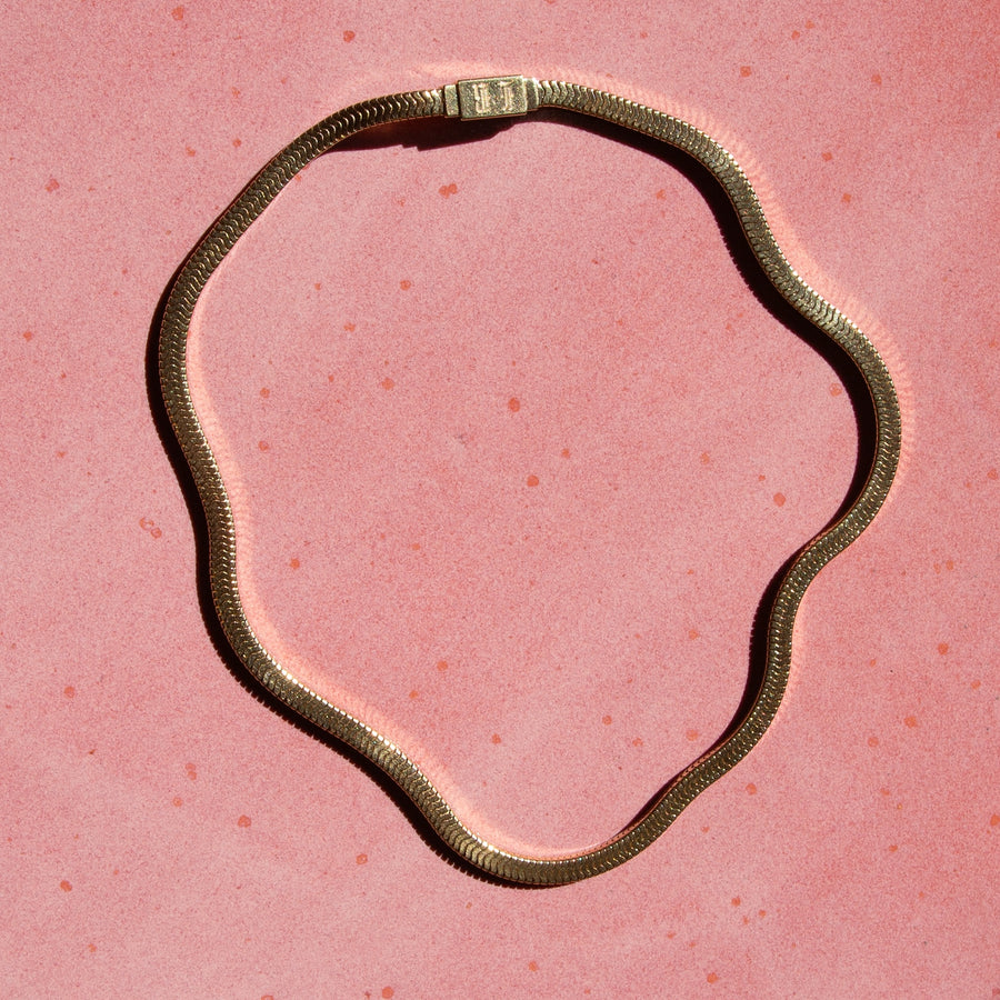 Forstner Yellow Gold Snake Necklace