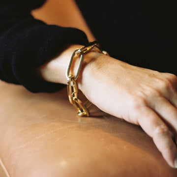 18k Gold Italian Paperclip Bracelet