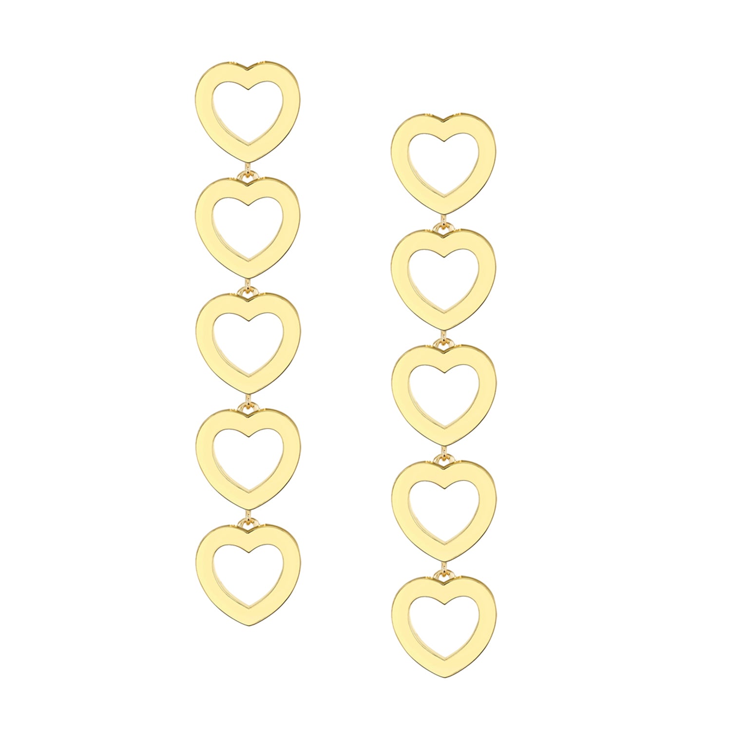 Mini 5 Point Open Heart Earrings – Sarah Hendler