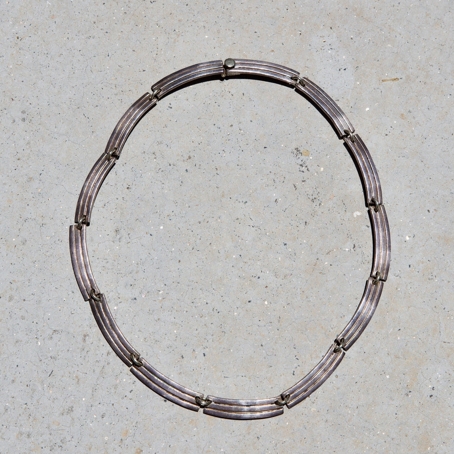 Taxco Bar Collar Sterling Necklace