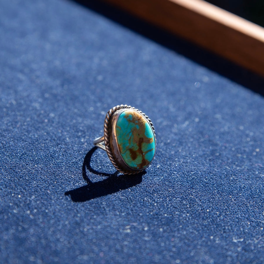 Braided Turquoise Ring