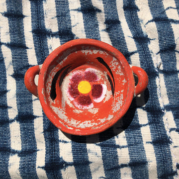 Flower Power Jewelry Dish - Orange