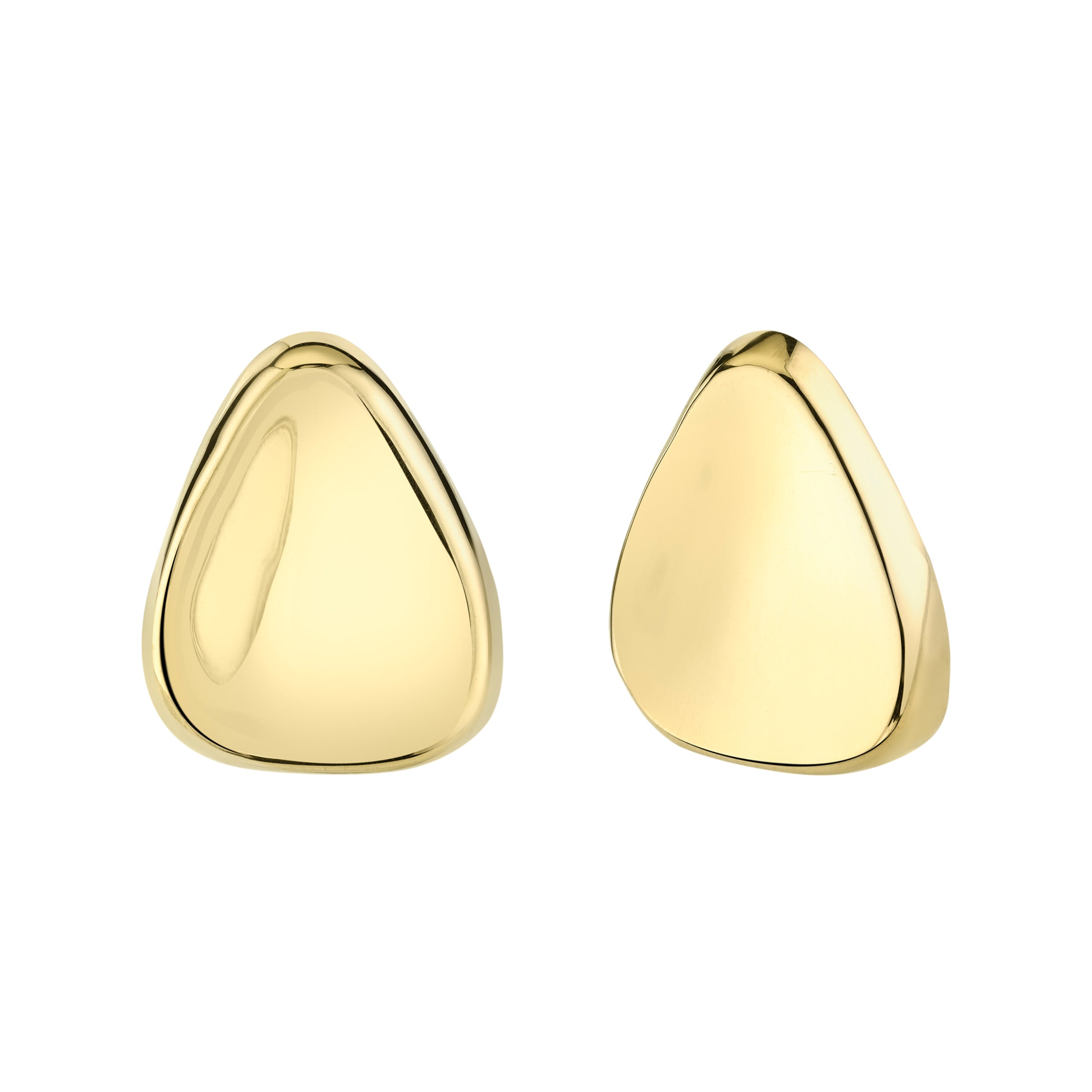 14k gold triangle earrings deals