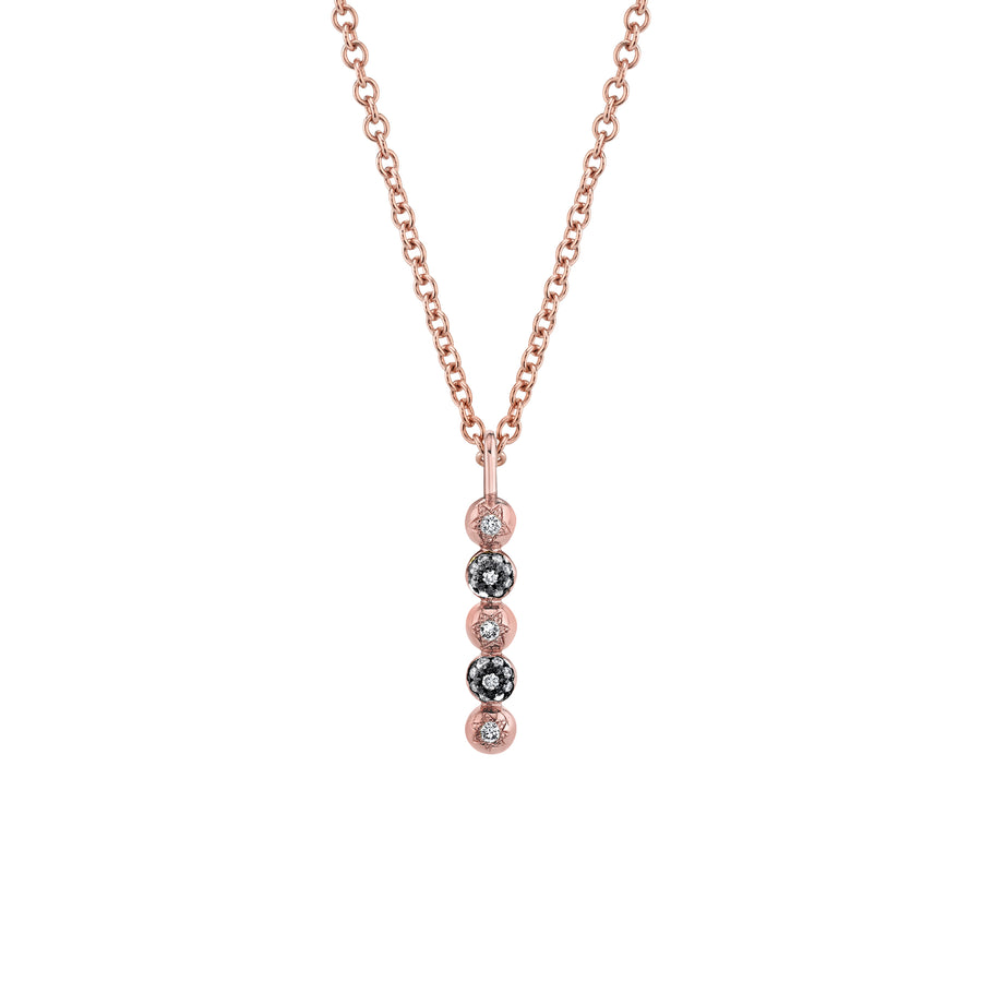 Mini 5 Point Pendant Necklace - Diamond