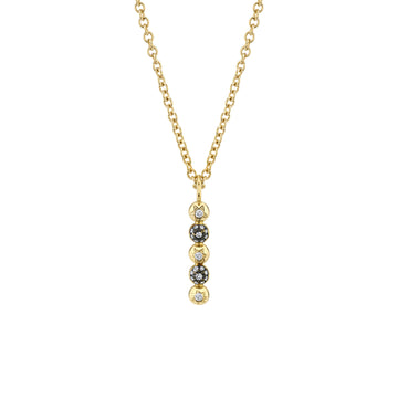 Mini 5 Point Pendant Necklace - Diamond