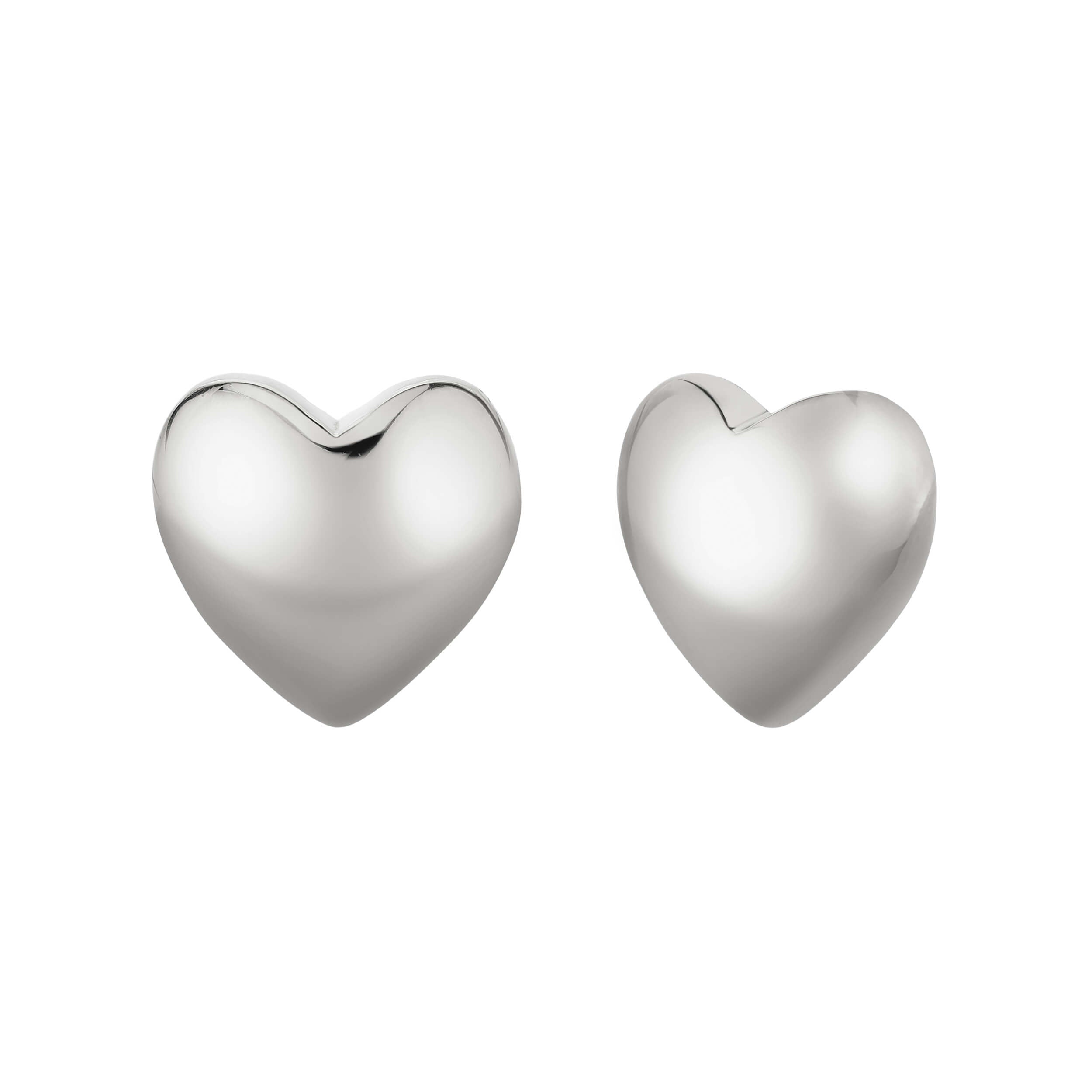 Sterling silver heart studs 2025
