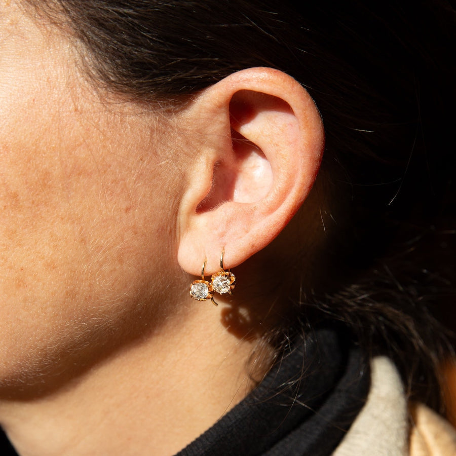 Diamond Buttercup Earrings