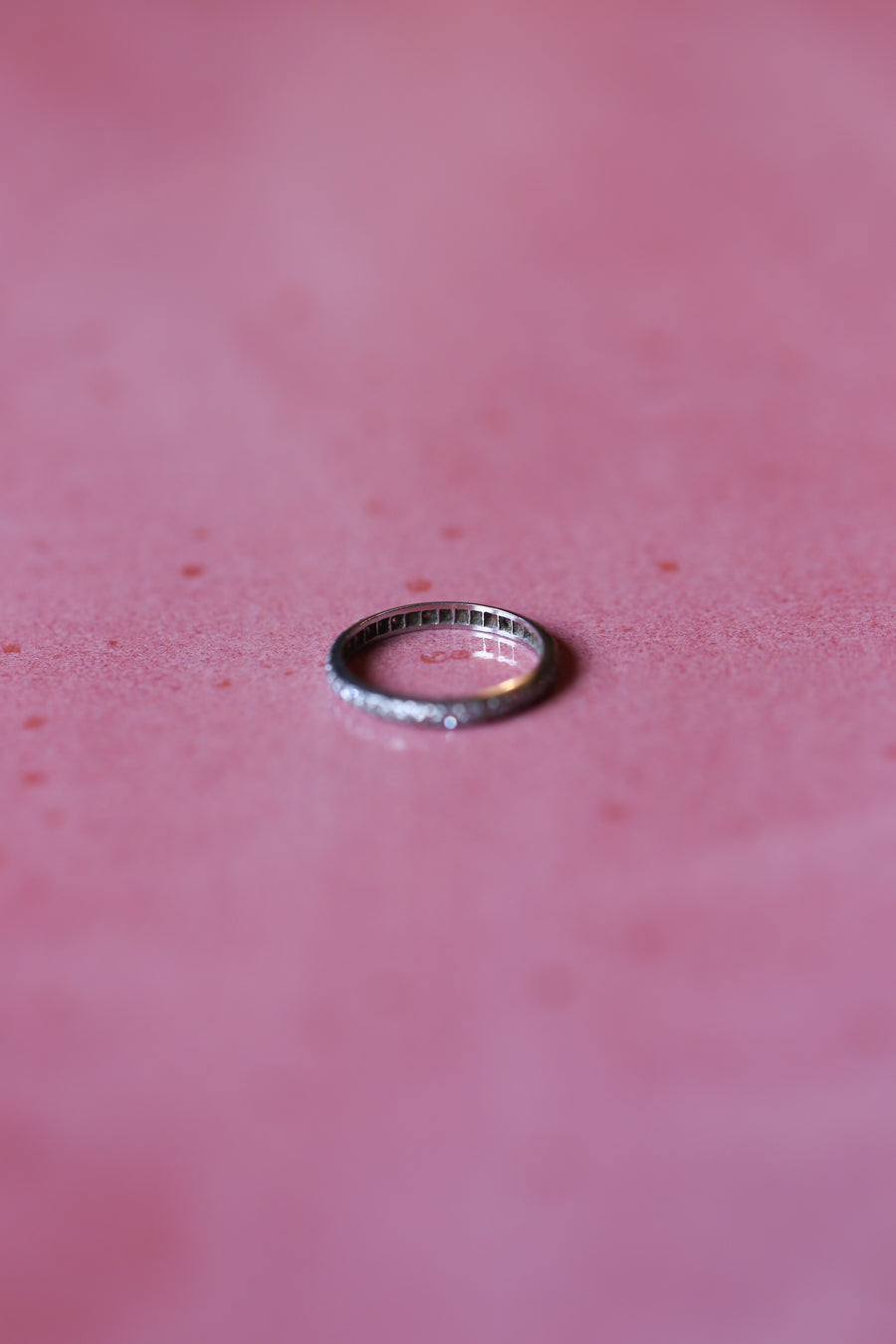 White Gold Eternity Band Encrusted in Diamonds