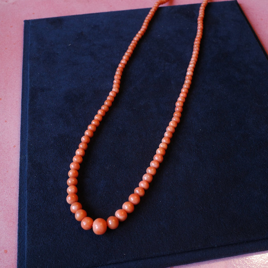 Natural Coral Beaded Necklace