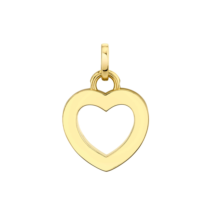 Open Heart Charm with Charm Clip