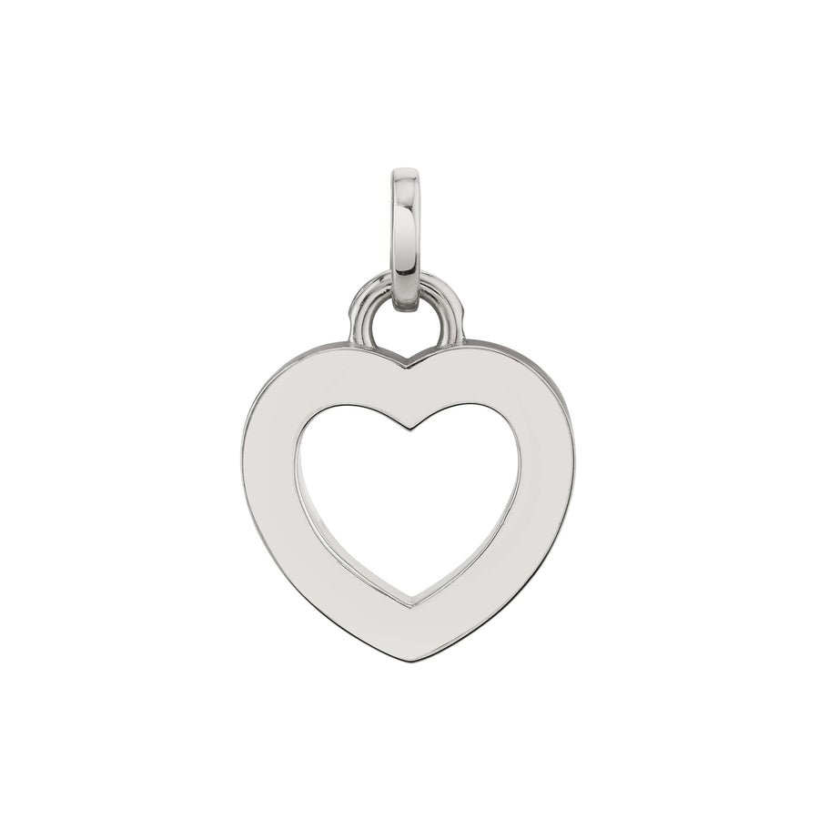Open Heart Charm with Charm Clip