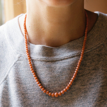 Natural Coral Beaded Necklace