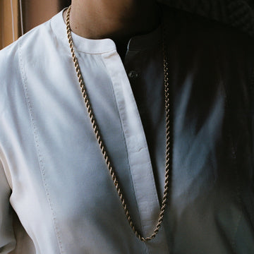 14k Yellow Gold Hand Twisted Rope Chain (60g)