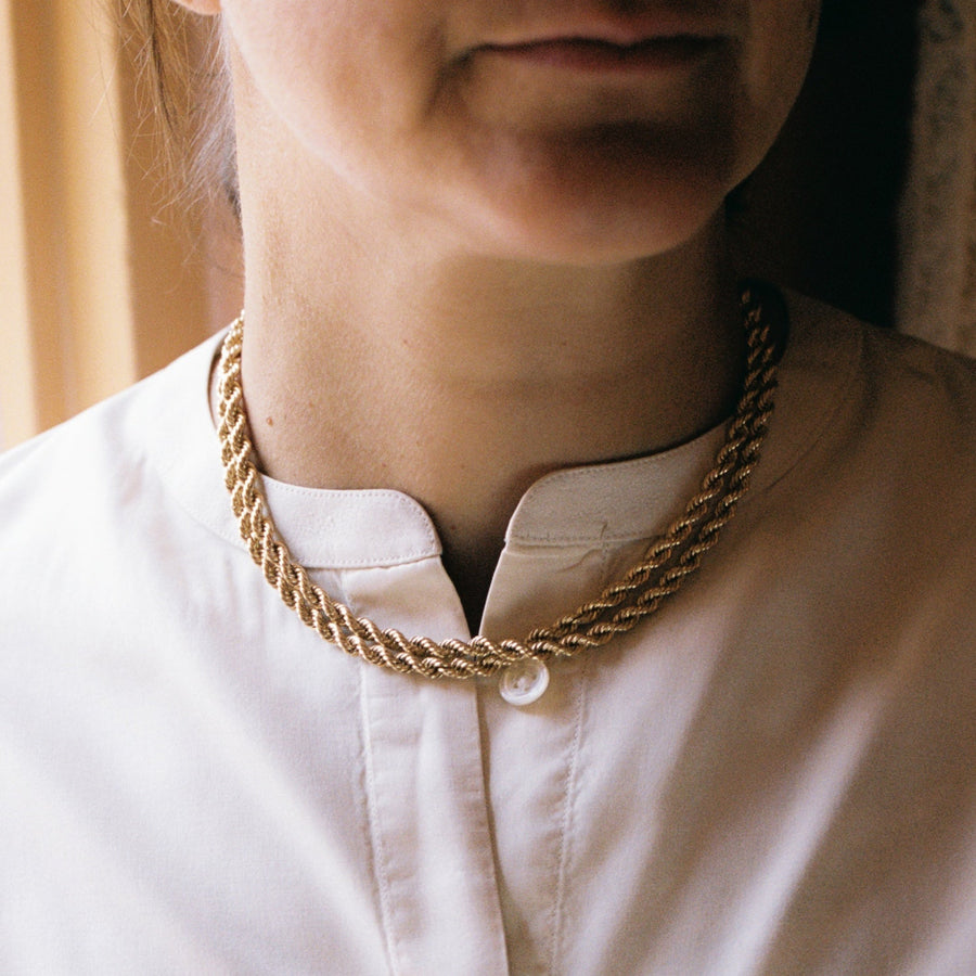 14k Yellow Gold Hand Twisted Rope Chain (60g)