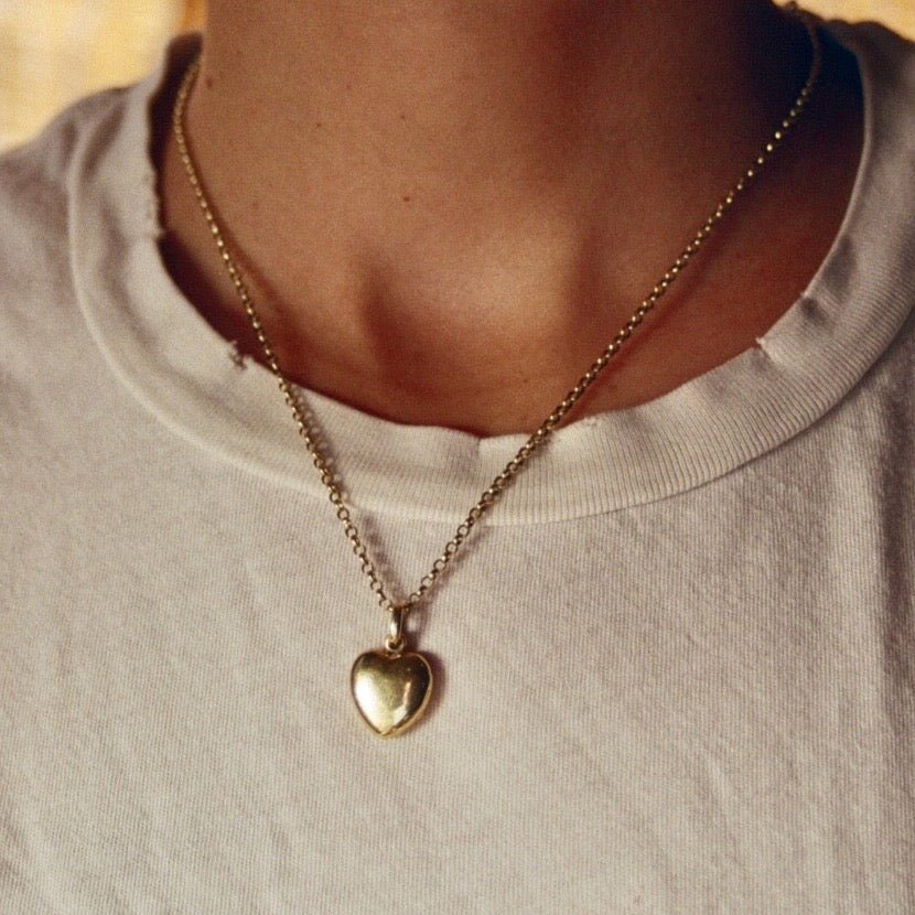 9k Gold Heart Locket