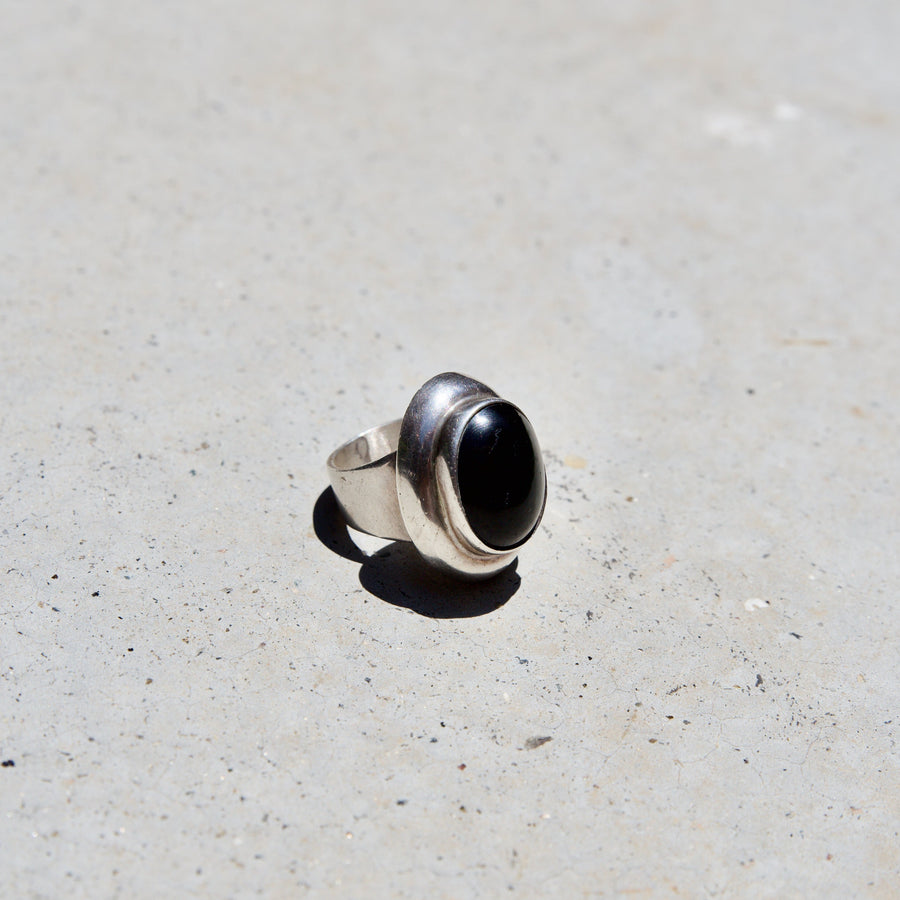 XXL Tiered Onyx Ring