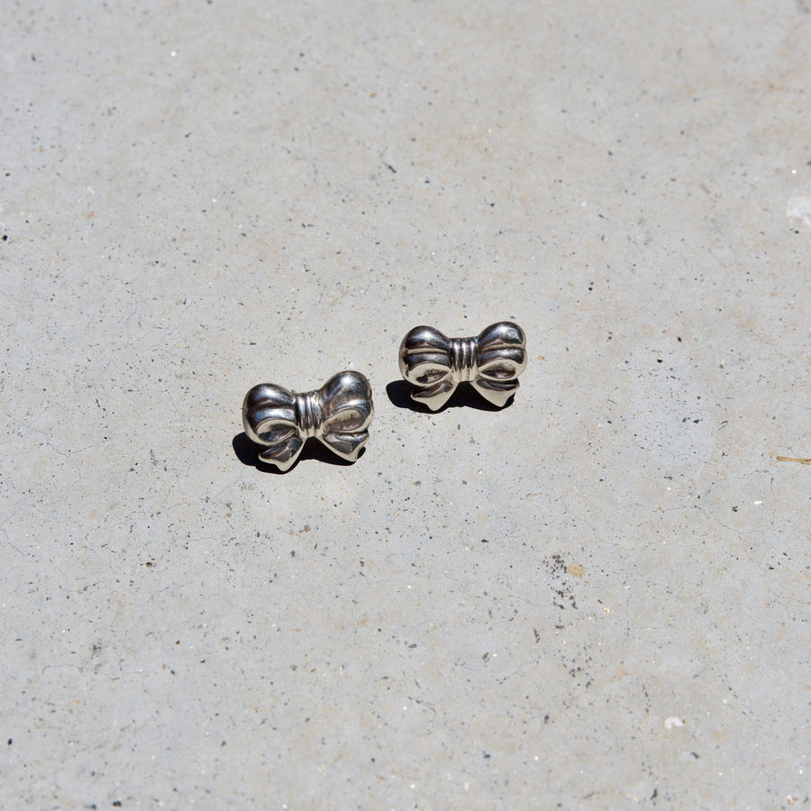 Sterling Silver Bow Studs