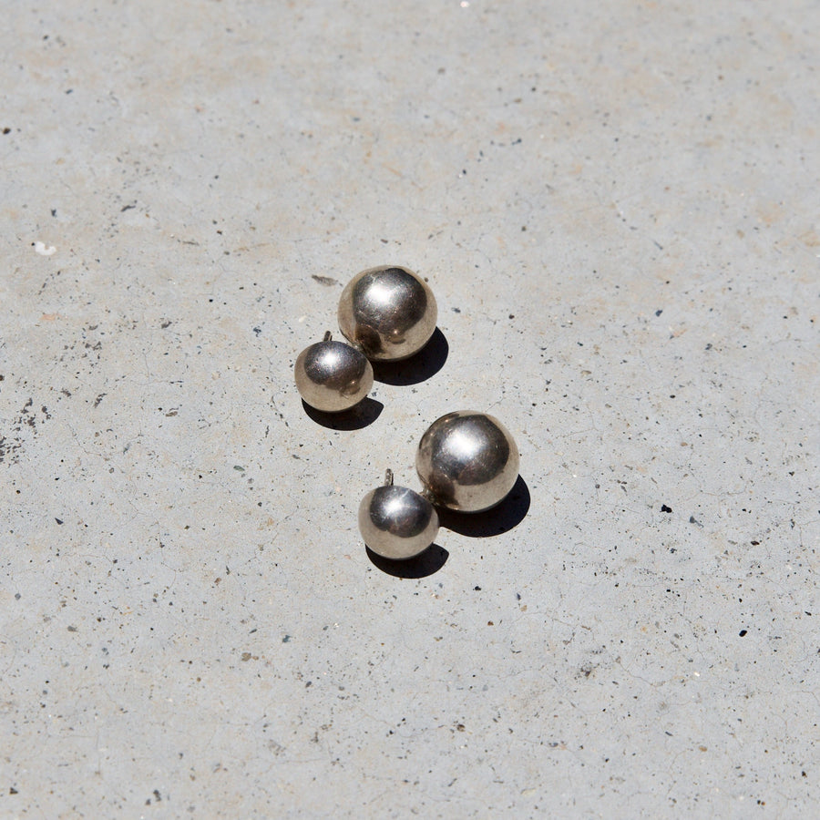 Sterling Silver Ball Earrings