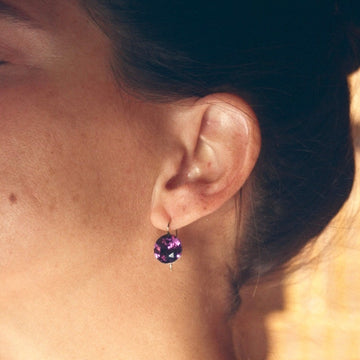 Purple Paste Earrings