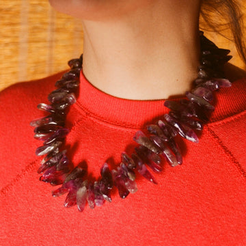 Amethyst Bead Necklace