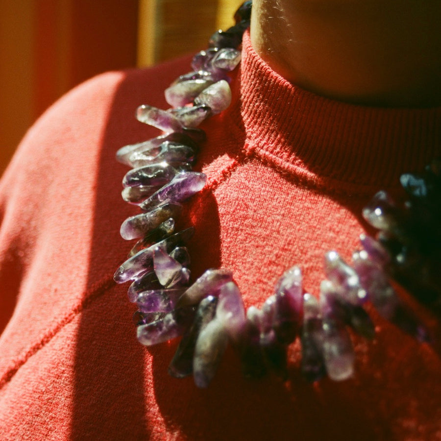 Amethyst Bead Necklace