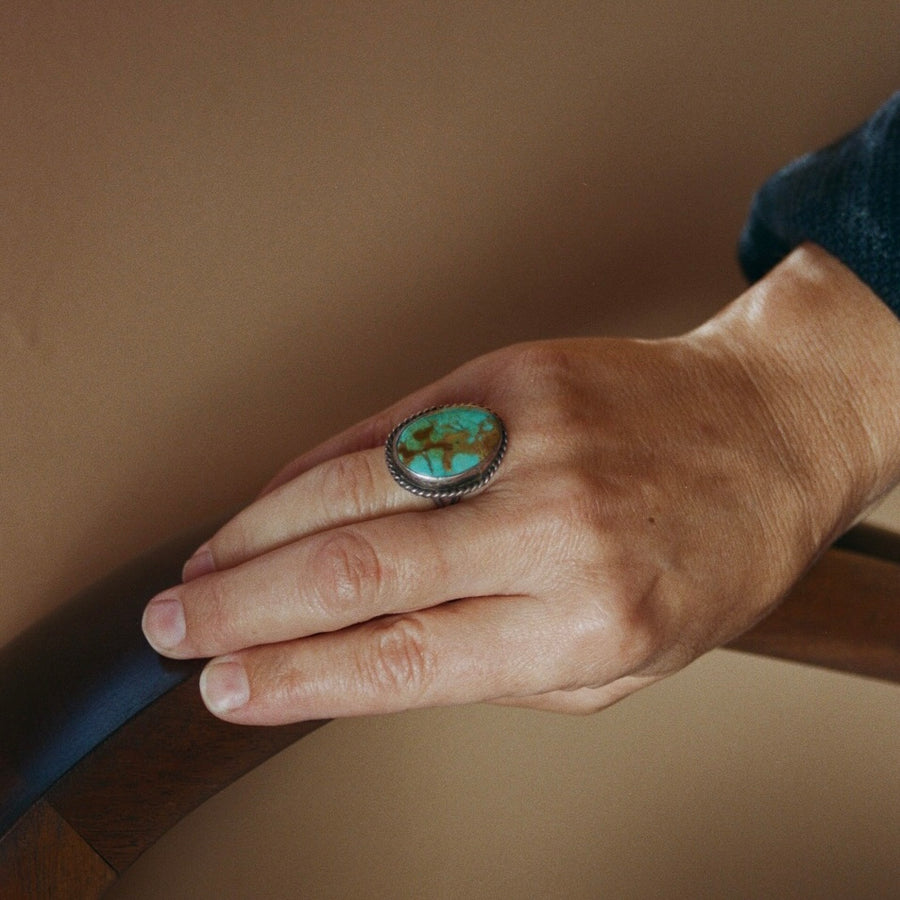 Braided Turquoise Ring