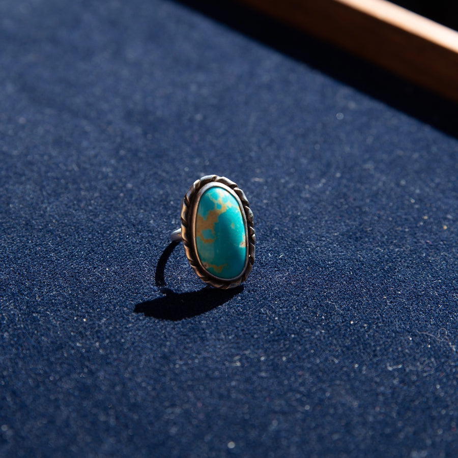 Framed Turquoise Ring