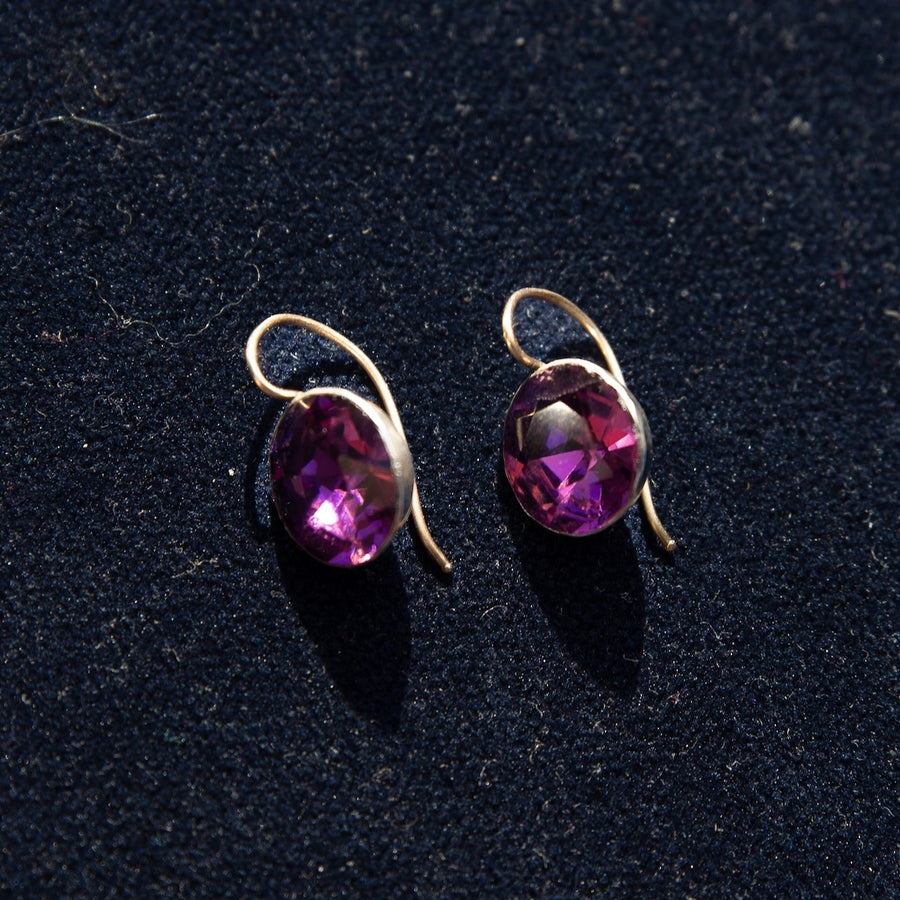 Purple Paste Earrings