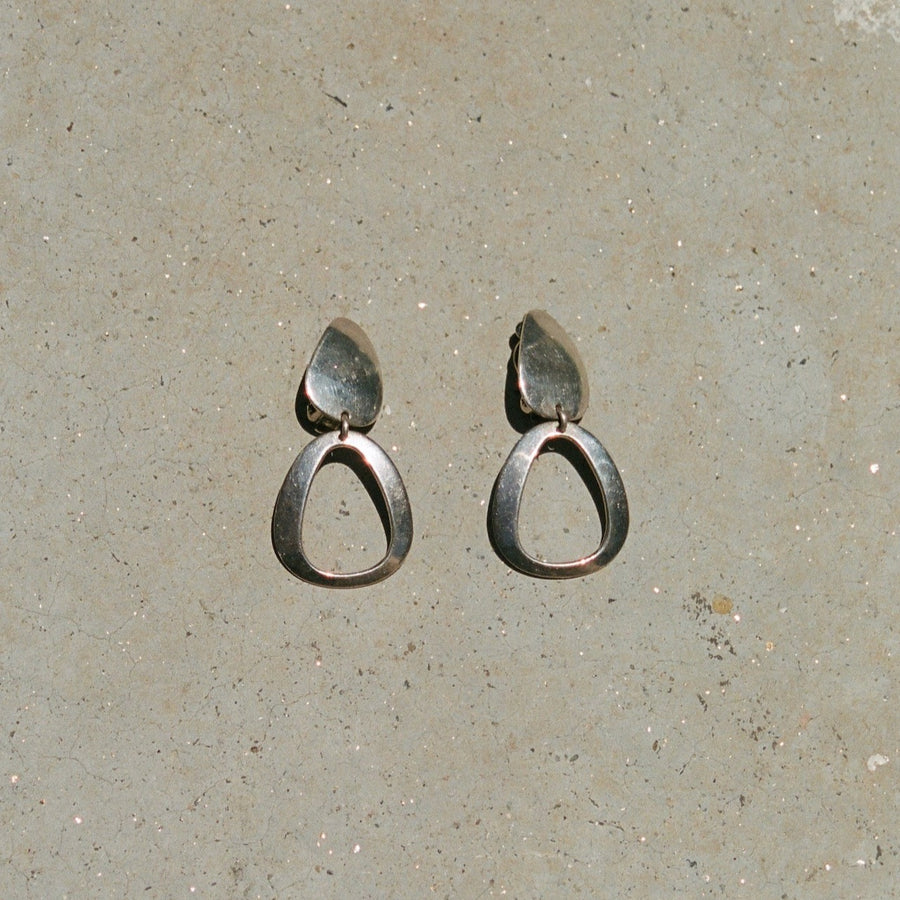 Mid-Century Taxco Sterling Clip-On Earrings