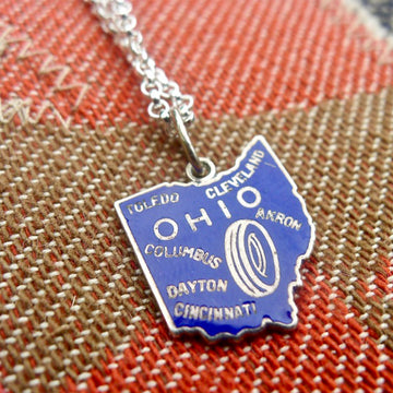 Ohio State Necklace - Blue