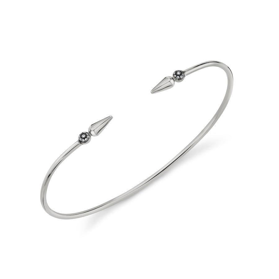 Pave Center Shirley Spear Bangle - Diamond