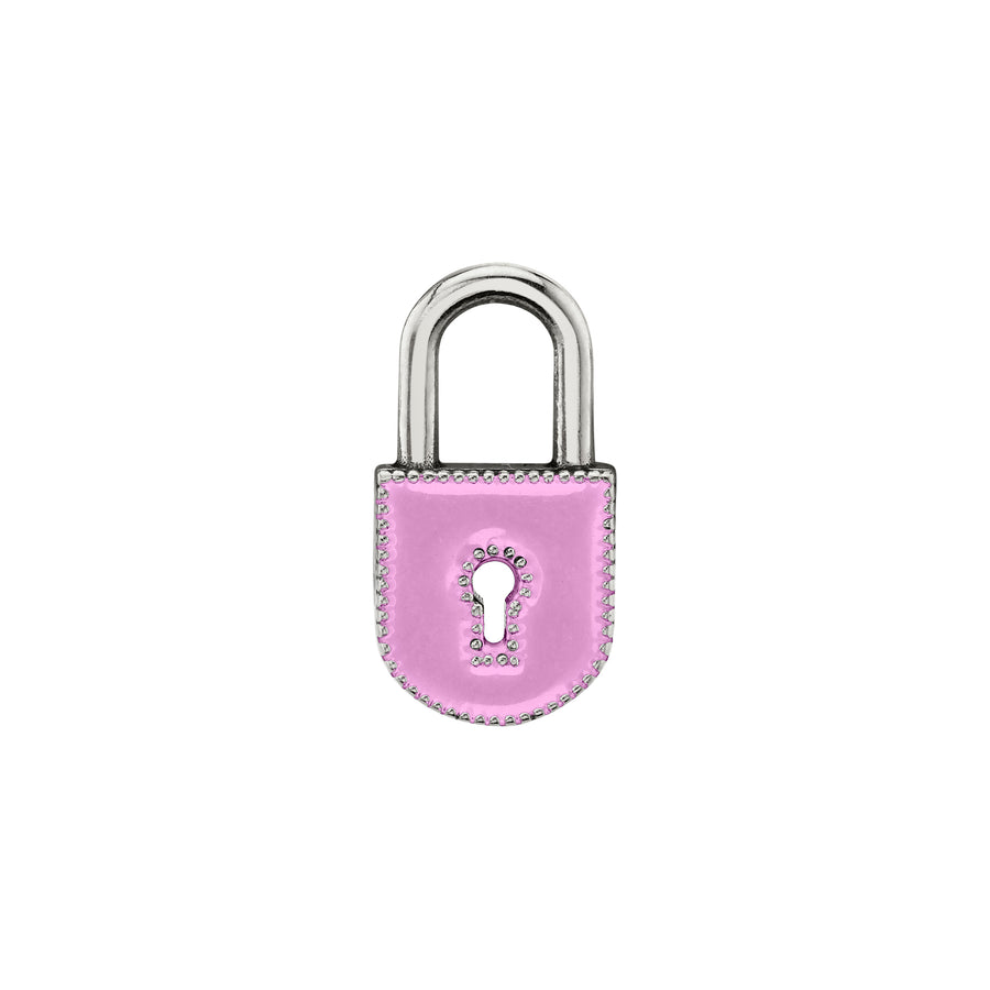 Small Enamel Lock Charm