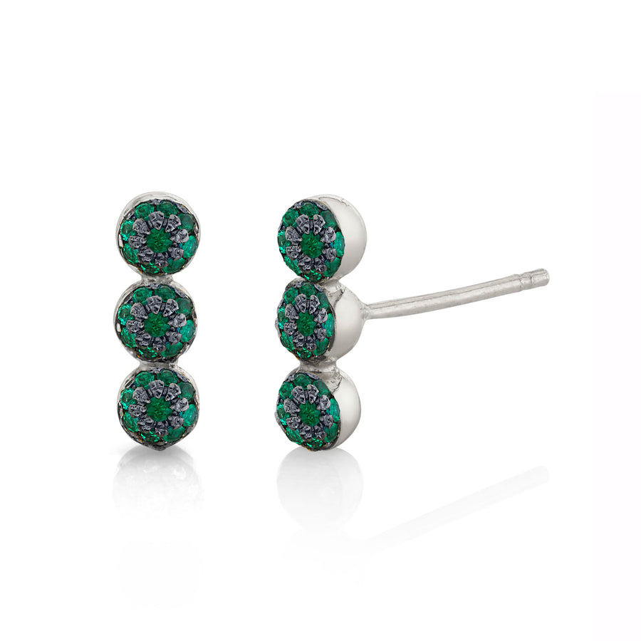 Triple Pave Ball Studs