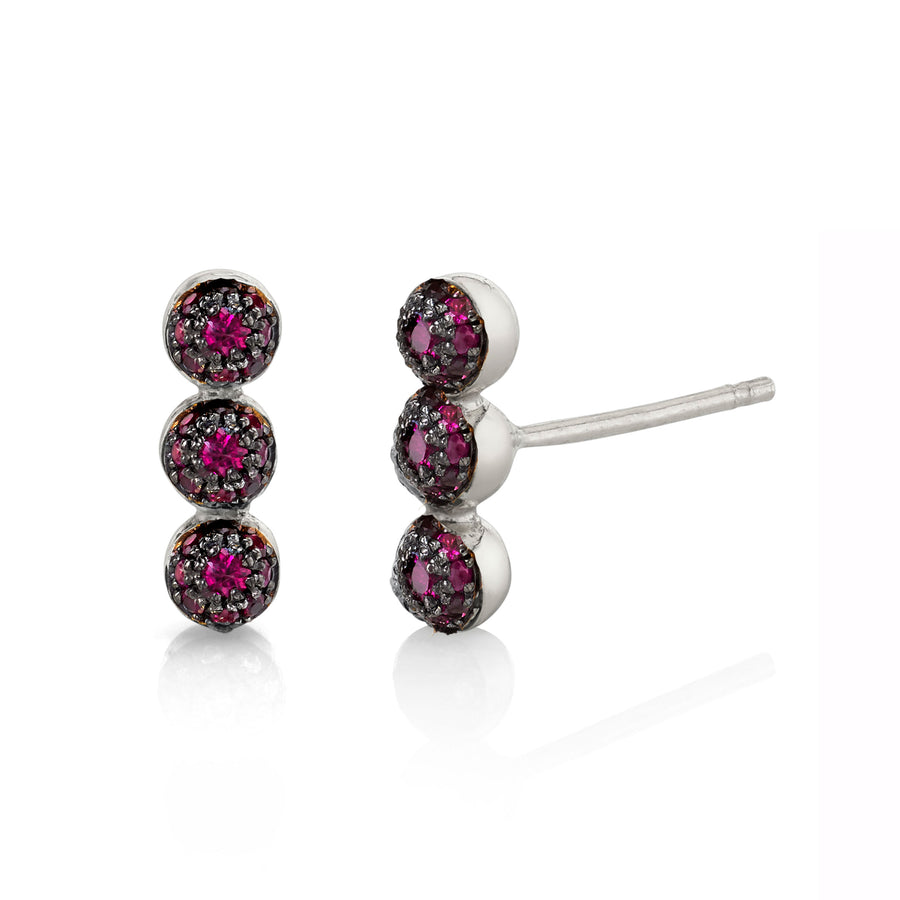 Triple Pave Ball Studs