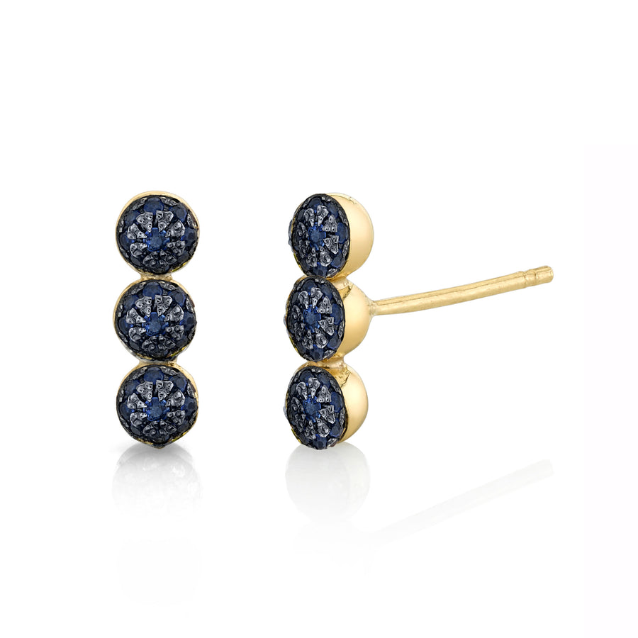 Triple Pave Ball Studs