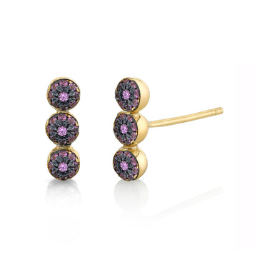 Triple Pave Ball Studs