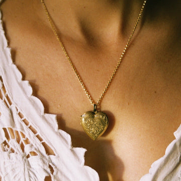 Antique Locket with Floral Motif