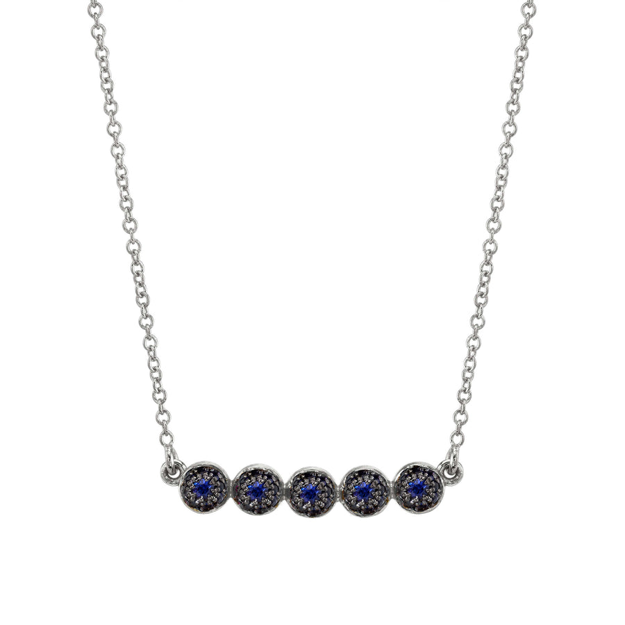 5 Point Pave Ball Necklace