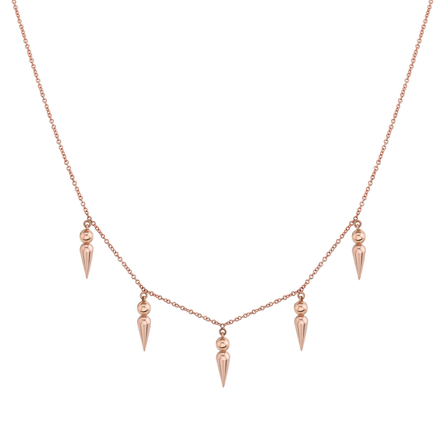 5 Point Spear Tip Collar Necklace