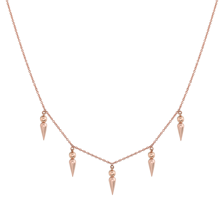 5 Point Spear Tip Collar Necklace