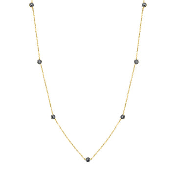 9 Point Pave Ball Chain - Diamond
