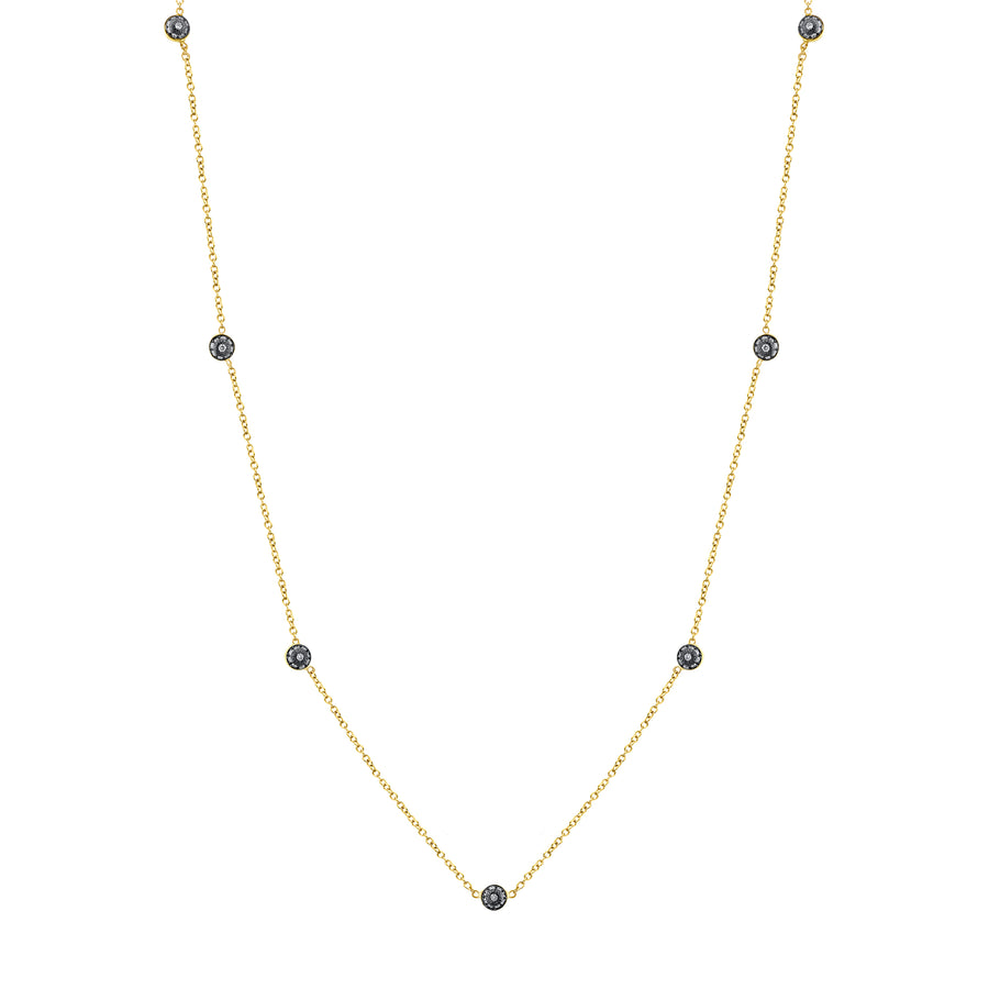 9 Point Pave Ball Chain - Diamond