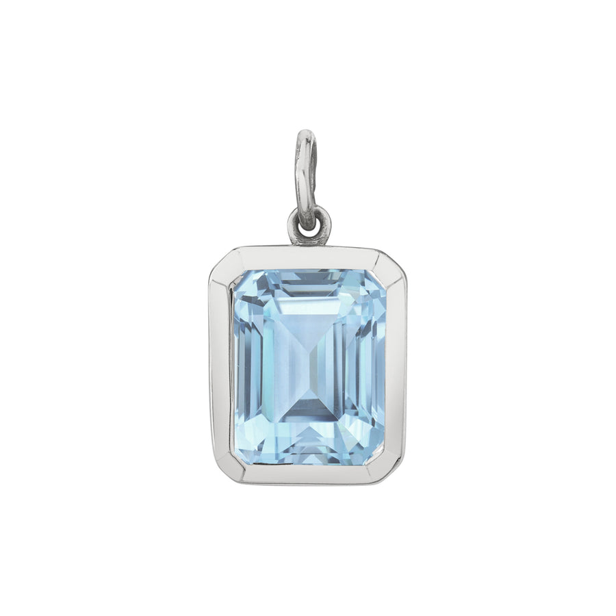 Bezel Set Emerald Cut Charm