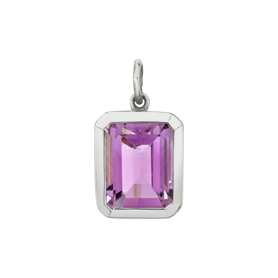 Bezel Set Emerald Cut Charm