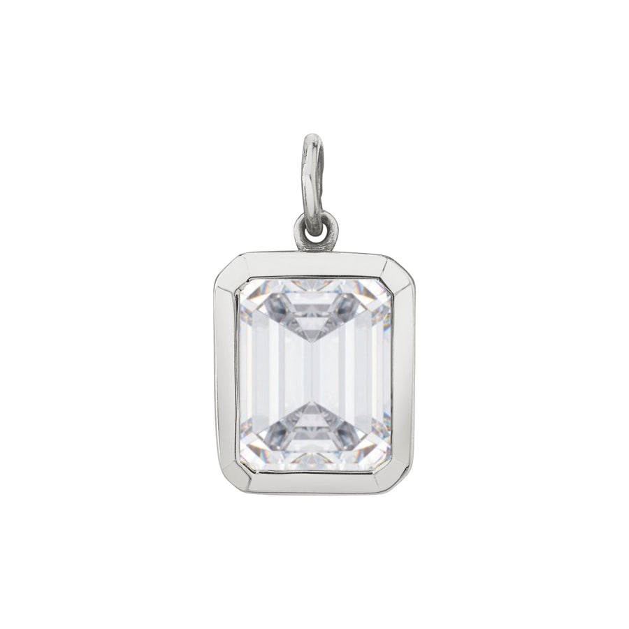 Bezel Set Emerald Cut Charm