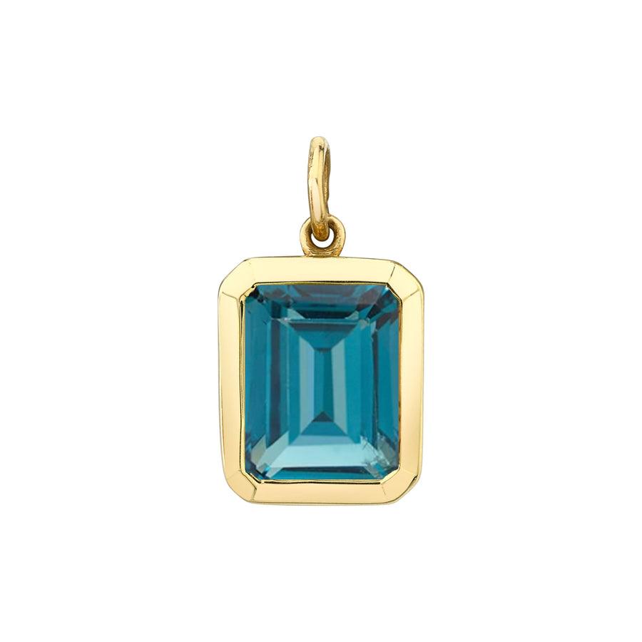 Bezel Set Emerald Cut Charm