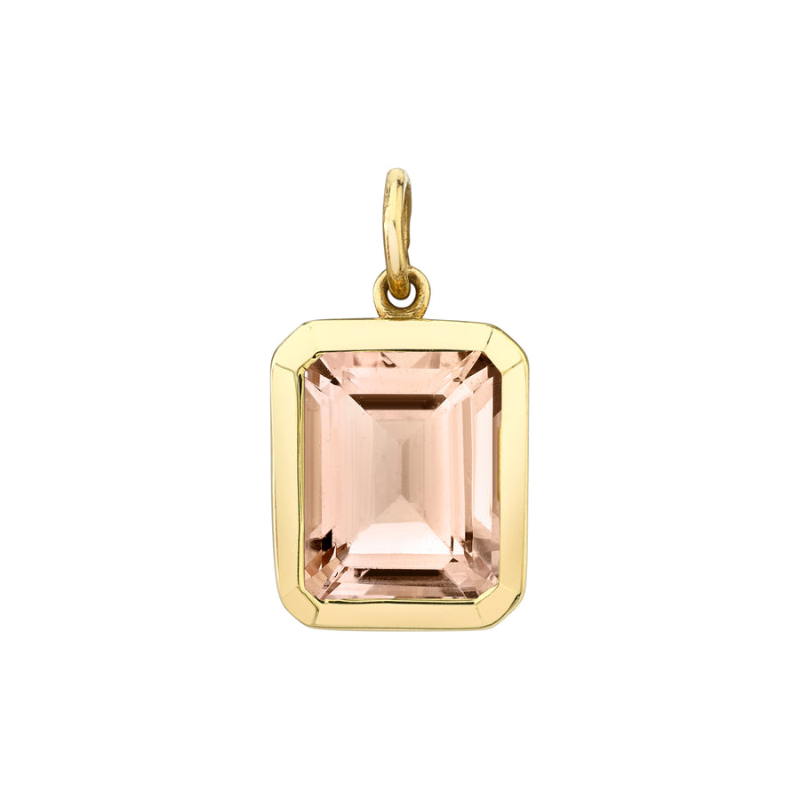 Bezel Set Emerald Cut Charm