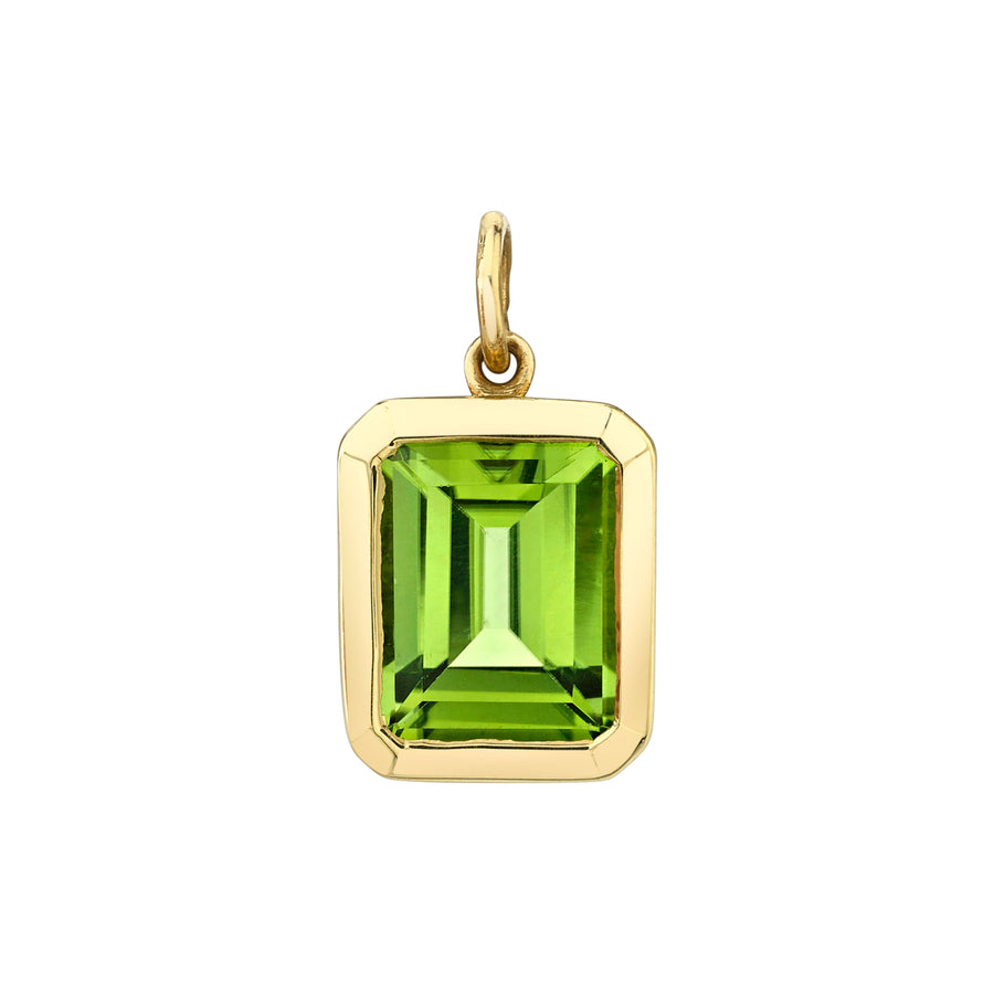 Bezel Set Emerald Cut Charm