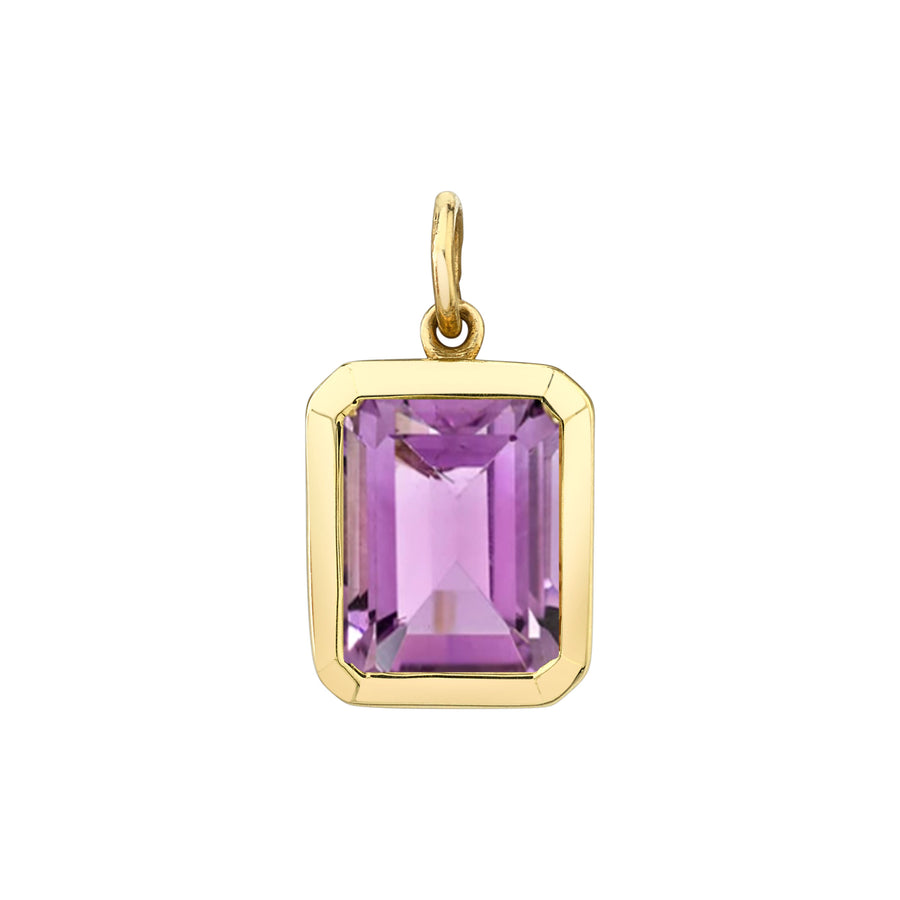 Bezel Set Emerald Cut Charm