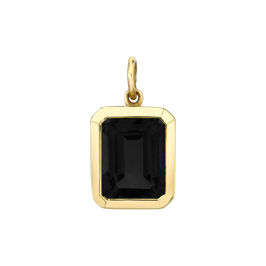 Bezel Set Emerald Cut Charm